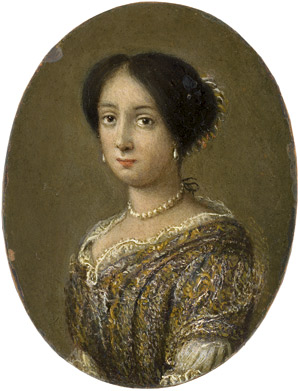 Lot 6021, Auction  112, Italienisch, um 1650. Bildnis einer jungen Frau im gestreiften Kleid