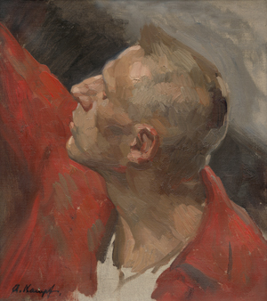 Lot 8040, Auction  118, Kampf, Arthur von, Mann im roten Hemd, heroisch