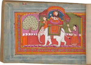 Lot 758, Auction  121, Mughal-Manuskript, Sammelhandschrift in Devanagari-Duktus in verschiedenen Größen und von verschiedenen Händen.