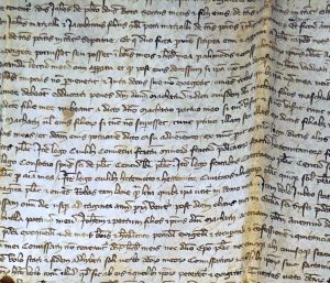 Los 2872 - Jacobino de Burlla - Testamentum domini Jacobini de Burlla (Regeste). Lateinische Urkunde auf Pergament. - 0 - thumb