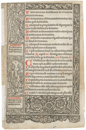 Los 2913 - Totentanz aus Paris - um 1515. Totentanz. Blatt aus einem Stundenbuch - 1 - thumb