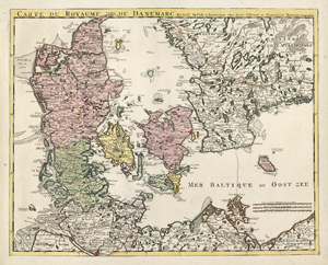Lot 13, Auction  101, Dänemark, Carte  du royaume de Danemarc