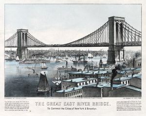 Lot 122, Auction  101, New York, The Great East River Bridge