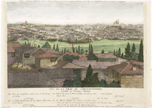 Lot 381, Auction  101, Vue de la ville de Constantinopel, 6 kolorierte Kupferstiche