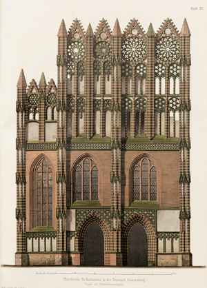 Lot 518, Auction  101, Adler, Friedrich, Mittelalterliche Backstein-Bauwerke des preussischen Staates. Berlin 1862