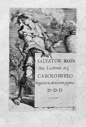 Lot 648, Auction  101, Rosa, Salvator, Has ludentis otii Carolo Rubeo singularis amicitiae pignus dedicat