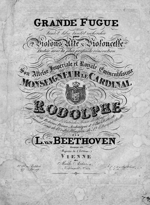 Lot 904, Auction  101, Beethoven, Ludwig van, Grande Fugue pour Violons, Alte & VCelle, Wien, Artaria