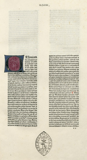 Lot 1240, Auction  101, Tudeschis, Nicolaus de, Super libros Decretalium