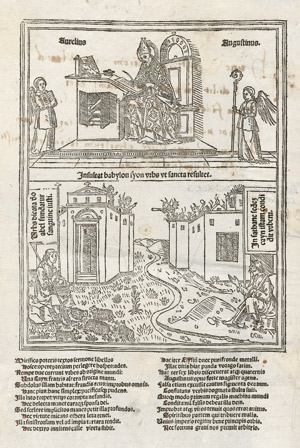 Lot 1249, Auction  101, Augustinus, Aurelius, De civitate dei cum commento (Nicolaus Trevet und Thomas Waleys). Venedig 1489