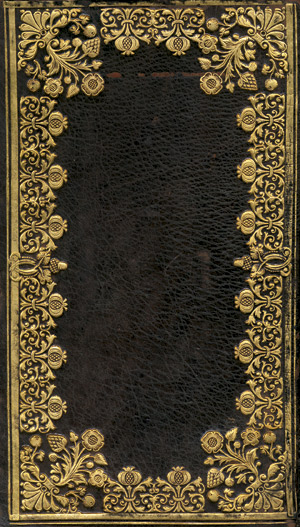 Lot 1407, Auction  101, Preces familiares, Brauner Maroquinband d. Z. mit reicher Rücken- und Deckelvergoldung 