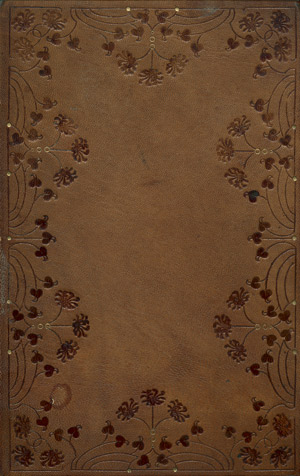 Lot 1889, Auction  101, Brauner Maroquinband, mit reicher floraler Blind- und dezenter Goldprägung 