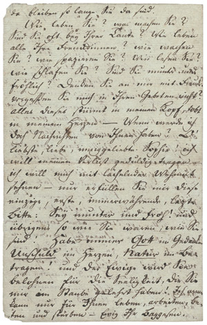 Lot 2503, Auction  101, Baggesen, Jens, Brief 1790