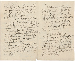 Lot 2608, Auction  101, Leibniz, Gottfried Wilhelm Freiherr von, Eigenhänd. Brief 1716