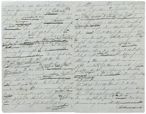 Lot 2610, Auction  101, Möllhausen, Balduin, Manuskript mit Korrekturen von Humboldt