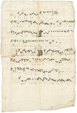 Lot 2747, Auction  101, Notenhandschrift, Graduale-Fragment des 15. Jhdts