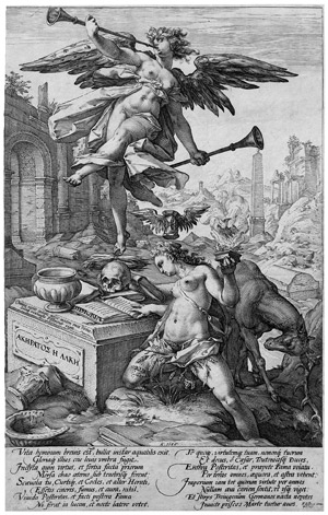 Lot 5123, Auction  101, Goltzius, Hendrick, Allegorie mit Fama und Historia