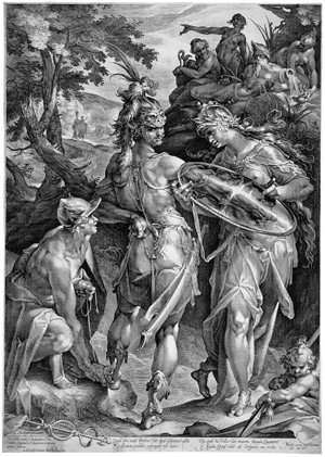 Lot 5183, Auction  101, Muller, Jan Harmensz., Minerva und Merkur übergeben Perseus die Waffen