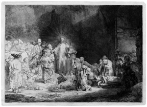 Lot 5221, Auction  101, Rembrandt Harmensz. van Rijn, Christus heilt die Kranken/Hundertguldenblatt