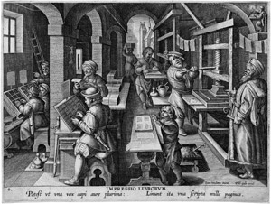 Lot 5281, Auction  101, Stradanus, Johannes , Impressio Librorum - Die Erfindung des Buchdruckes