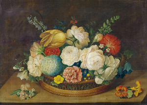 Lot 6100, Auction  101, Kreuzer, Pl., Stilleben mit Blumen in einem Korb