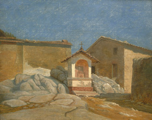 Lot 6112, Auction  101, Raadsig, Peter, Kleine Straßenkapelle in einem italienischen Dorf