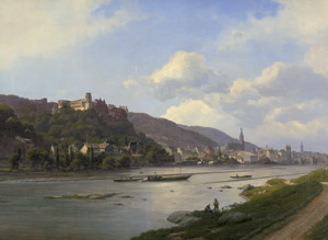 Lot 6128, Auction  101, Libert, Georg Emil, Ansicht des Heidelberger Schlosses am Neckar