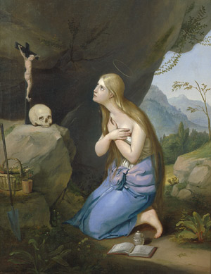Lot 6143, Auction  101, Brenner, Adam, Die büßende Maria Magdalena in einer Grotte