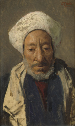 Lot 6161, Auction  101, Mueller, Leopold Carl, Orientalischer Kaufmann auf Kairo