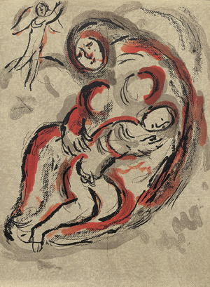 Lot 7062, Auction  101, Chagall, Marc, Agar dans le desert