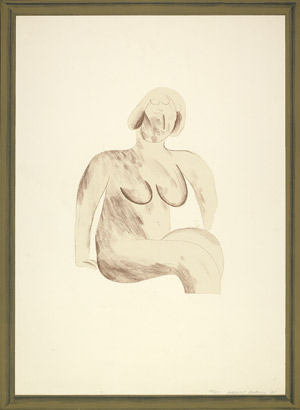 Lot 7165, Auction  101, Hockney, David, Sitzender Frauenakt
