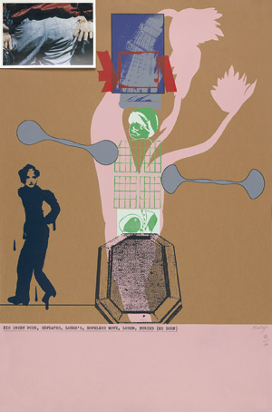 Lot 7191, Auction  101, Kitaj, Ron Brooks, His Every Poor, Defeated, Loser's, Hopeless Move, Loser Buried (Ed Dorn)