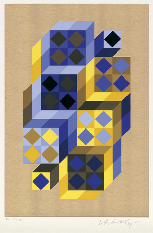 Lot 7411, Auction  101, Vasarely, Victor von, Geometrische Komposition