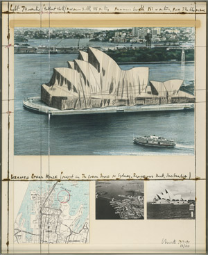 Lot 8060, Auction  101, Christo, Wrapped Opera House, Project for Sydney