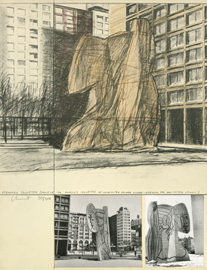 Lot 8061, Auction  101, Christo, Wrapped Sylvette, Projekt für das Washington Square Village, New York