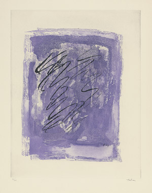 Lot 8124, Auction  101, Fautrier, Jean, Griffure sur fond violet