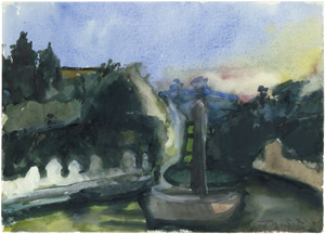 Lot 8141, Auction  101, Fußmann, Klaus, Ansicht aus dem Boboli-Garten bei Florenz