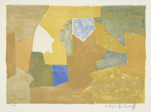 Lot 8293, Auction  101, Poliakoff, Serge, Composition jaune, orange et verte