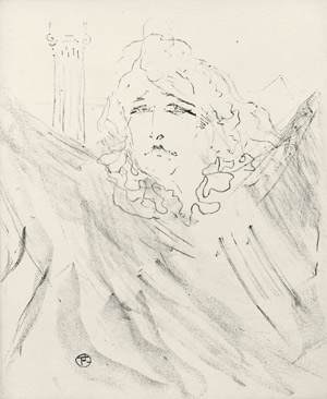 Lot 8363, Auction  101, Toulouse-Lautrec, Henri de, Die Schauspielerin Sarah Bernhardt