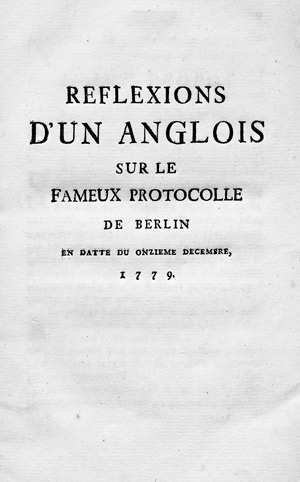 Lot 270, Auction  102, Heinrich Prinz von Preussen, Reflexions d‘un Anglois 