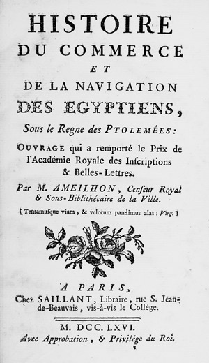 Lot 310, Auction  102, Ameilhon, Hubert-Pascal, Histoire des Egyptiens. 1766