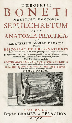 Lot 402, Auction  102, Bonet,Theophilus, Sepulchretum, sive anatomia practica, 