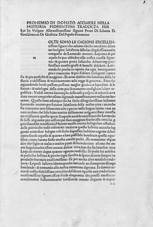 Lot 1032, Auction  102, Brunus Aretinus, Leonardus, Historiae Florentini populi + Poggius Florentinus. Historia Florentina