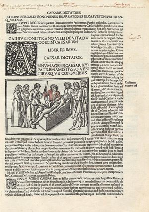 Lot 1163, Auction  102, Suetonius Tranquillus, Gaius, XII Caesares, cum Philippi Beroaldi. Venedig 1506