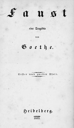 Lot 1790, Auction  102, Goethe, Johann Wolfgang v., Faust. Pariser Erstausgabe