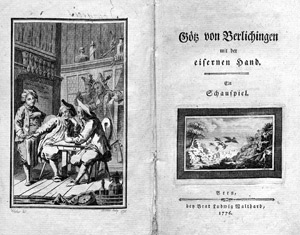 Lot 1797, Auction  102, Goethe, Johann Wolfgang v., Götz von Berlichingen 