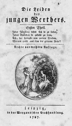 Lot 1803, Auction  102, Goethe, Johann Wolfgang v., Die Leiden des jungen Werthers