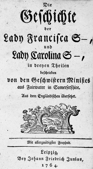 Lot 1834, Auction  102, Gunning, Susannah, Die Geschichte der Lady Francisca S.