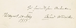 Lot 2368, Auction  102, Mörike, Eduard, Gedichtmanuskript 1855