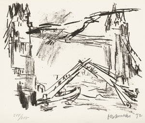 Lot 3394, Auction  102, Kokoschka, Oskar, Londoner Ansichten