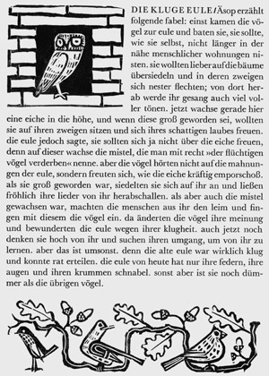Lot 3439, Auction  102, Aesop und Marcks, Gerhard, Tierfabeln. Hrsg. von Hans Marquardt